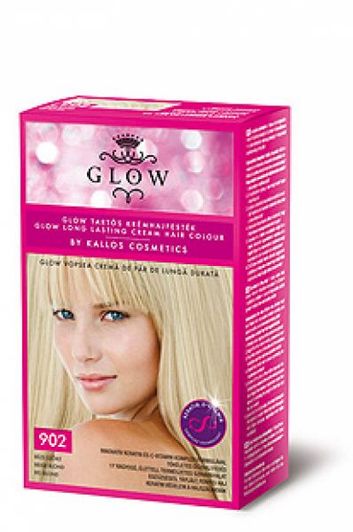 Kallos GLOW - barva pro domácí použití Kallos GLOW krém. barva béžová blond č.902 40ml
