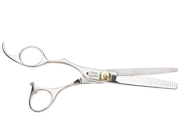 Olivia Garden SilCut  T 635 Left Handed - kadeřnické efilační nůžky pro leváky