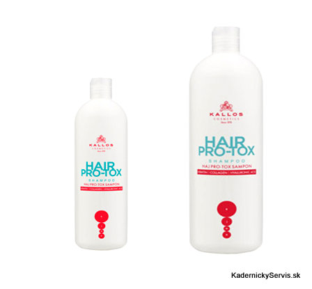 ​Kallos kjmn Hair PRO-TOX shampoo - šampon s keratinem, kolagenem a kyselinou hyaluronovou