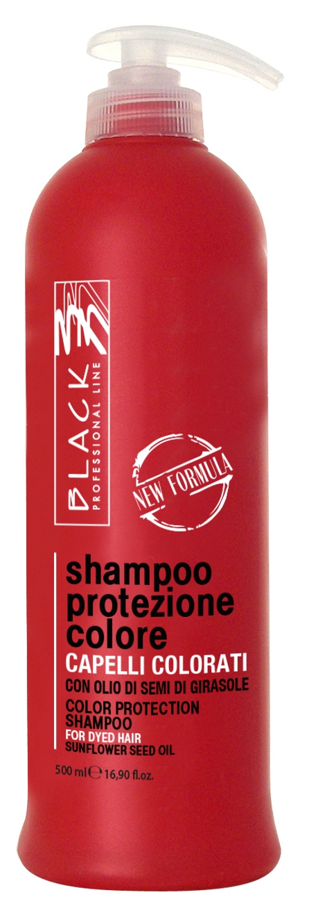 Black Colour Protection Shampoo - šampon na barvené vlasy, 500 ml