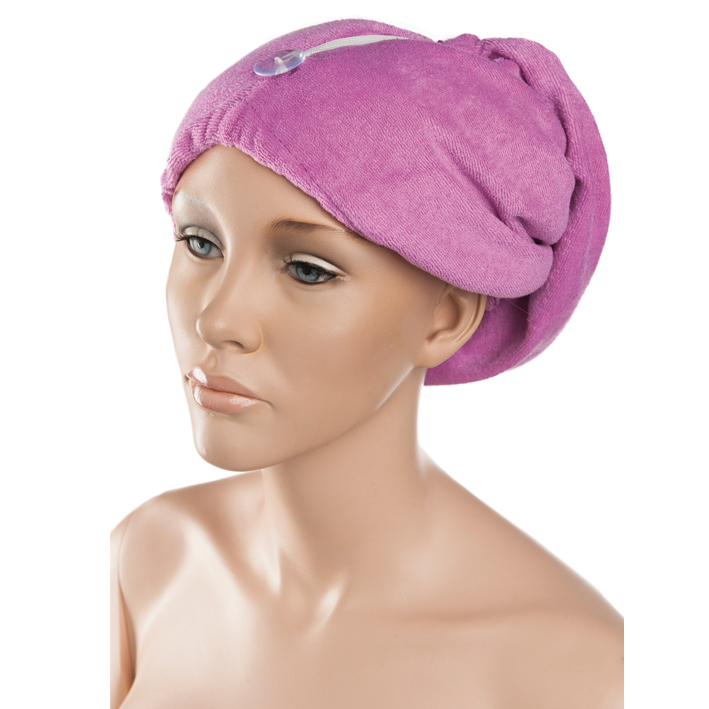 Eurostil Towel Cap Hair Drying 03404 - turban na vlasy, bílý