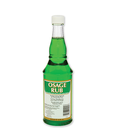Clubman Osage Rub 9027 - tonikum na vlasy a tvár, s vôňou eukalyptu a mentolu, 400 ml