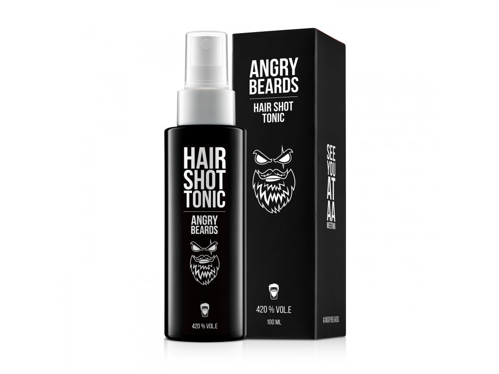 Angry Beards Hair Shot Tonikum - tonikum na vlasy, 100 ml