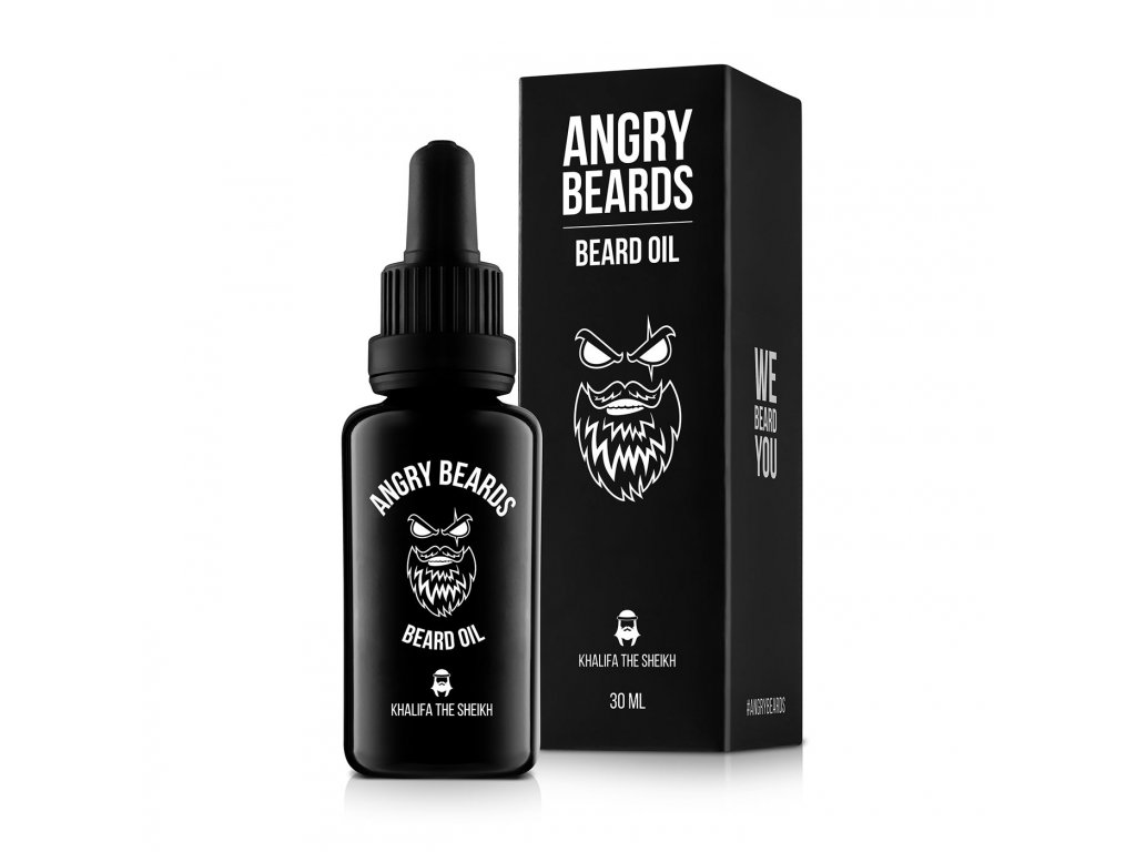 Angry Beards Beard Oil Khalifa The Sheikh - olej na bradu a vousy, 30 ml