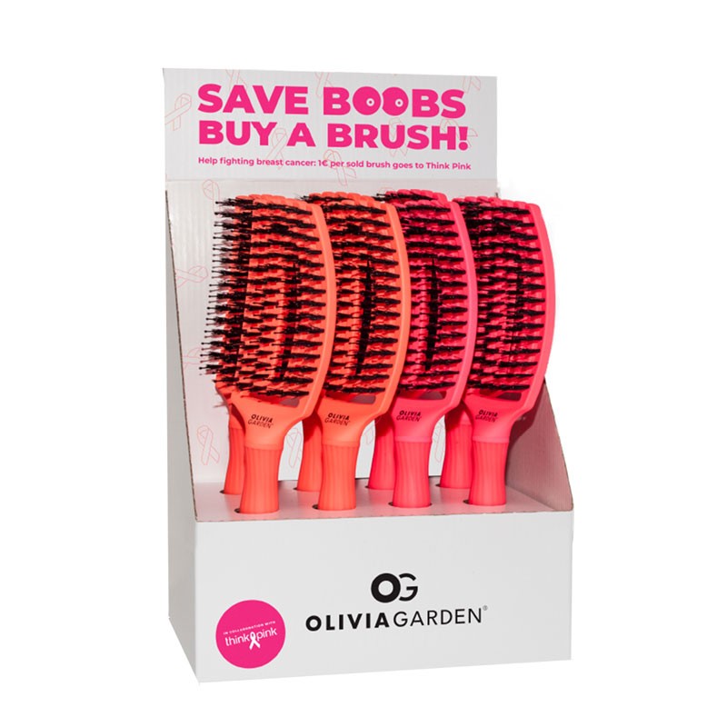 Olivia Garden FingerBrush ThinkPink - kartáče na foukání vlasů