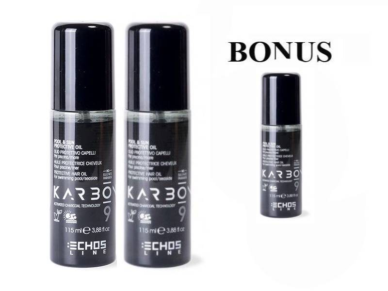 AKCE: 2+1 Echosline Karbon 9 Protective Oil - ochranný olej na vlasy, 115 ml