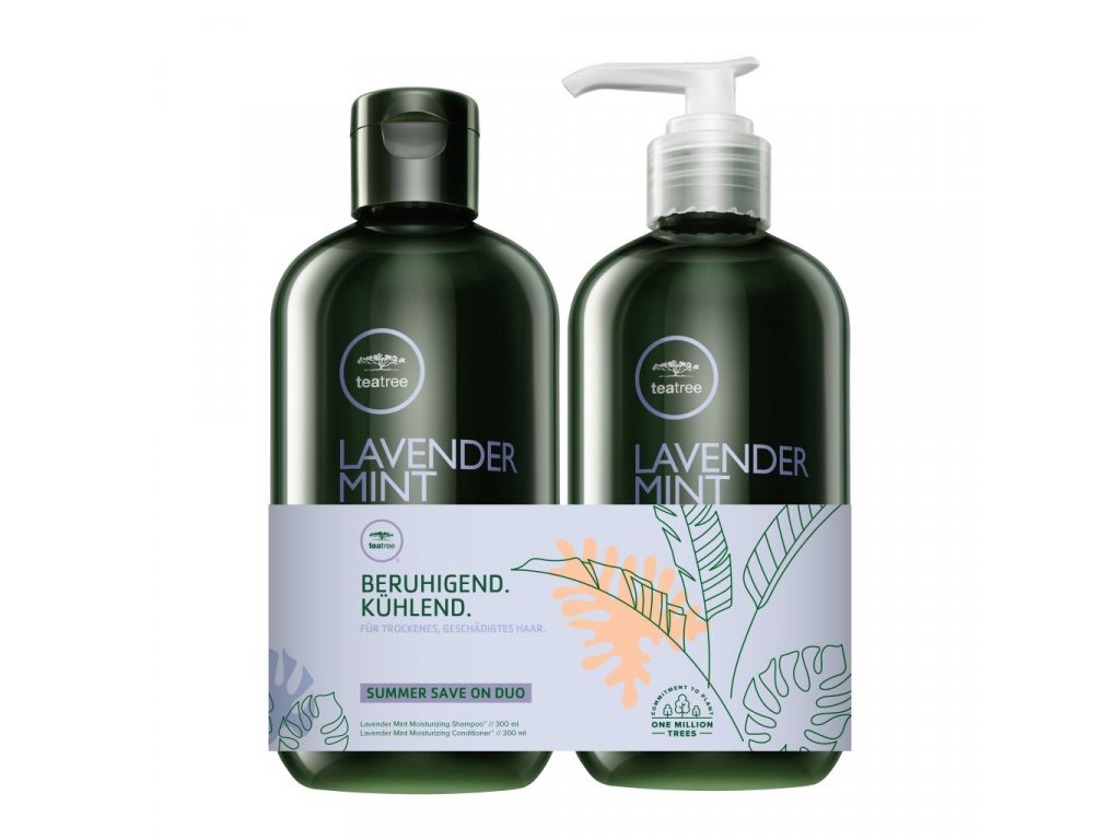 Paul Mitchell Summer Duo Lavender Mint Shampoo a Conditioner - šampón a kondicionér pre suché vlasy, 300 ml