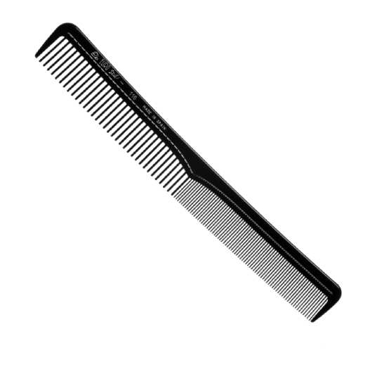 Eurostil 00116/98 Shaker Comb - kombinovaný hrebeň na strihanie, jemne zaoblený, 19,5 cm