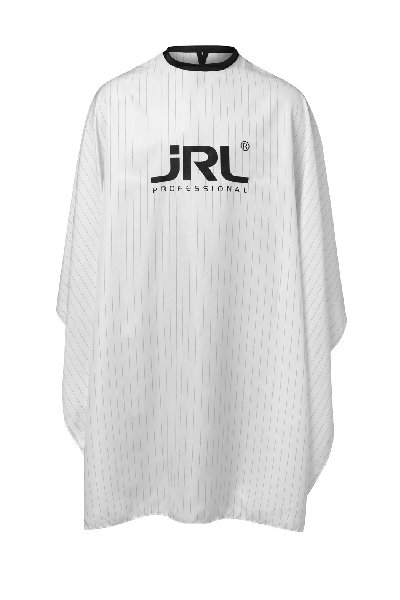 JRL White Classic Styling Cape (AP16014-A) - bílá pláštěnka s černými pásky