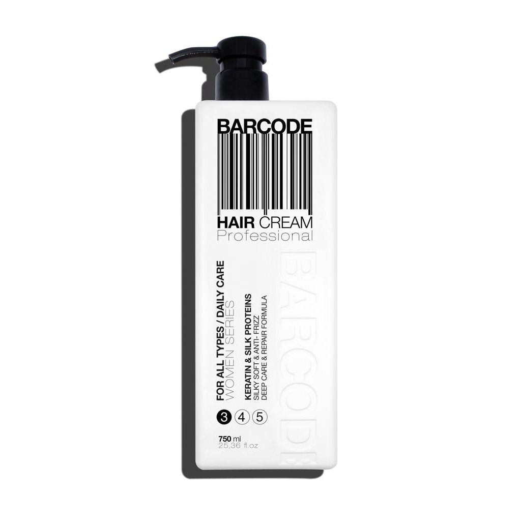 Barcode Hair Cream Daily Care (3) - kondicionér pre všetky typy vlasov, 750 ml