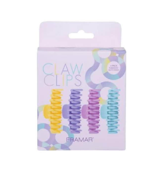Framar Claw Clips Pastel CL-CC-PSTL - pastelové kolíčky do vlasů, 4ks