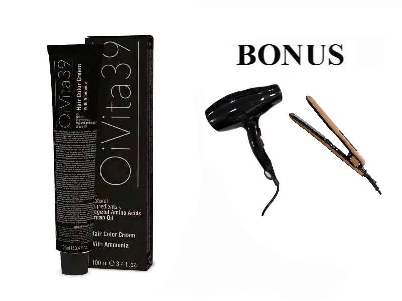 AKCIA: 15ks OiVita 39 Hair Cream Color - profesionálna hydratačná krémová farba na vlasy, 100 ml + Elektro (podľa vlastného výberu)