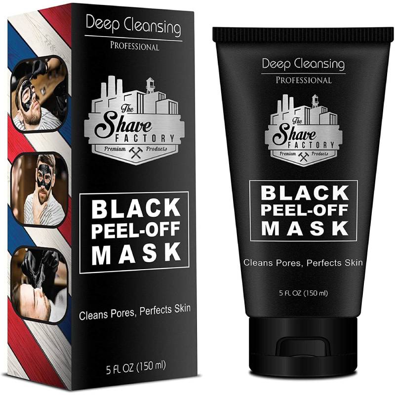 The Shave Factory Black Peel-Off Mask - černá čistící slupovací obličejová maska, 150 ml